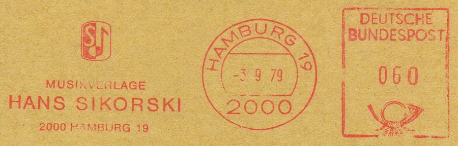 Hamburg-Sikorski-1979-Musikverlag-Postalia